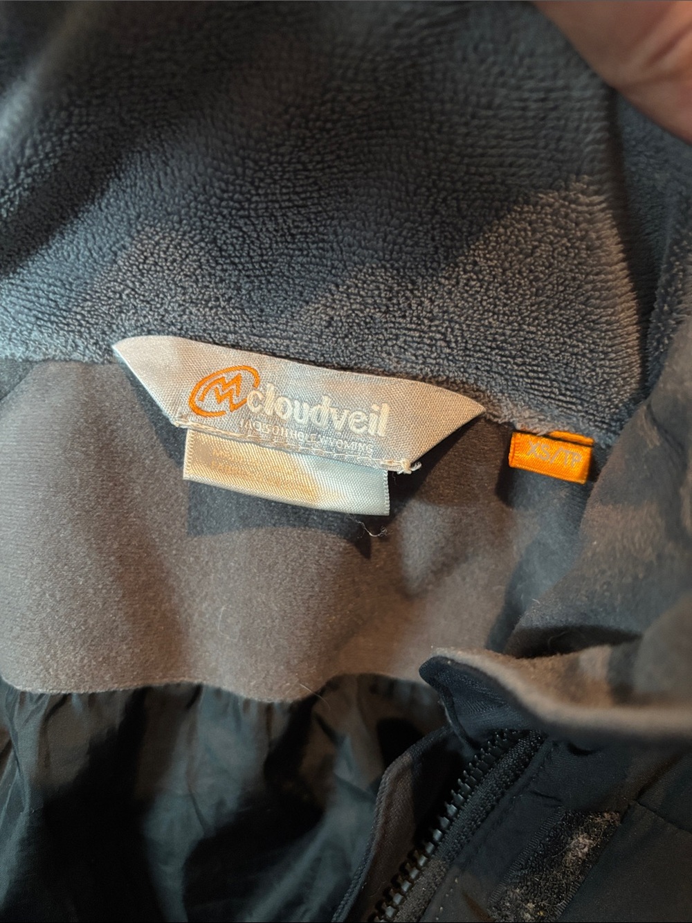 Women’s Black Down Insulated Hooded Ski Jacket - Picture 2 of 4